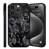 Genuine Forged Carbon Fiber iPhone 15/16 Case - MagSafe Ready