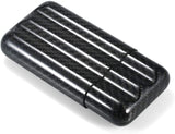 Black Carbon Fiber 3-Cigar Case - Lightweight Travel Humidor for 57 Ring Gauge Cigars