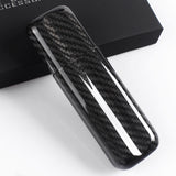 Black Carbon Fiber 2-Cigar Case – Lightweight Travel Humidor, Fits 57 Ring Gauge