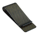 Carbon Fiber Money Clip Glossy Gold