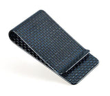 Carbon Fiber Money Clip Glossy Blue
