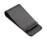 carbon fiber money clip glossy silver - L