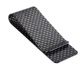 carbon fiber money clip glossy silver - M