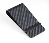 carbon fiber money clip matt black - L