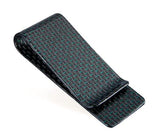 carbon fiber money clip glossy green - M