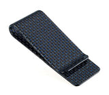 Carbon Fiber Money Clip Glossy Blue