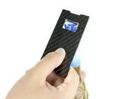 carbon fiber bottle opener slim wallet