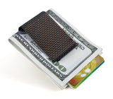 carbon fiber money clip glossy red - L