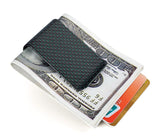 carbon fiber money clip glossy green - L