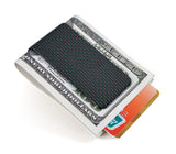 carbon fiber money clip glossy green - L