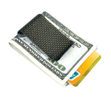 carbon fiber money clip glossy gold - L