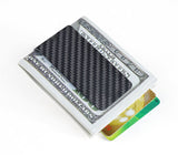 carbon fiber money clip matt black - L