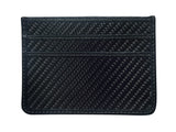 black stitching - card wallet