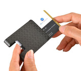 matt_pattern_carbon_fiber_money_clip_hands_push_cards_easily