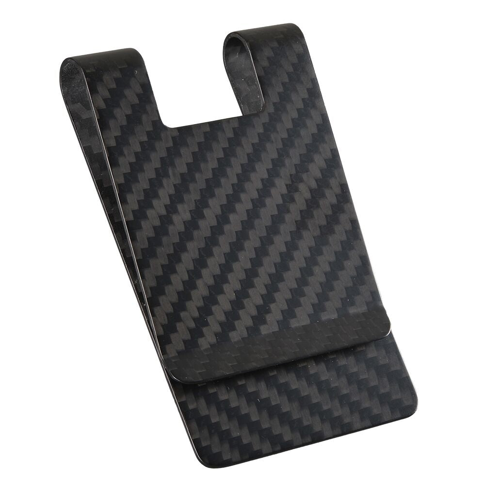  MONOCARBON Carbon-Fiber-Money-Clip-for-Men, Minimalist-Money- Holder for Cash, Strong Elastic Carbon-Fiber-Wallet, Slim and Durable  (Twill Glossy Black) : Clothing, Shoes & Jewelry