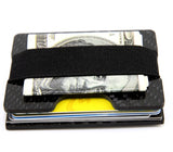 one_groove_black_carbon_card_holder_black_elastic_stripe_hold_cards_and_money