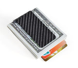 carbon fiber money clip glossy black - L