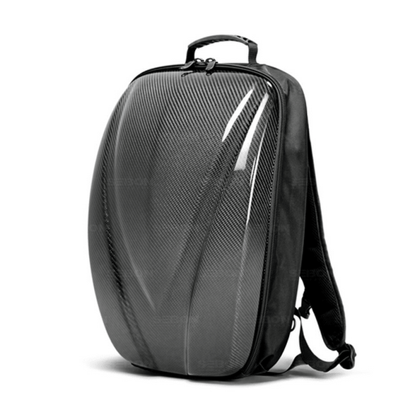 CARBON FIBER HARD SHELL BACKPACK Black