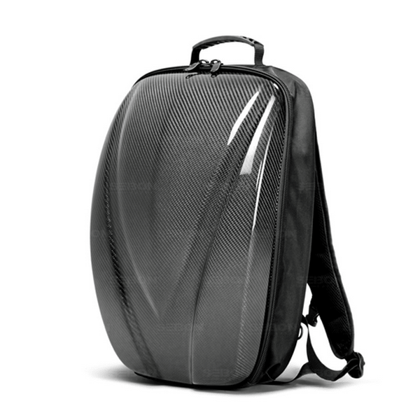 CARBON FIBER HARD SHELL BACKPACK Black